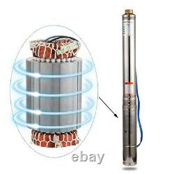 SHYLIYU 3 OD Pipe Screw Water Pump Stainless Steel Deep Well Submersible Pump