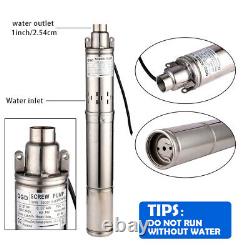 SHYLIYU Home Water Stainless Steel Deep Well Submersible Pump 220V/60Hz-0.37KW
