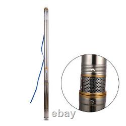 SHYLIYU Home Water Stainless Steel Deep Well Submersible Water Pump 110V 0.75Hp