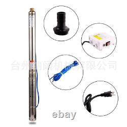 SHYLIYU Stainless Steel Deep Well Submersible Water Pump 220V60Hz 0.5Hp 2.5 43m