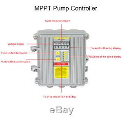 Solar Deep Well Water Pump, Submersible 3 Screw Bore Hole Pump MPPT Controller