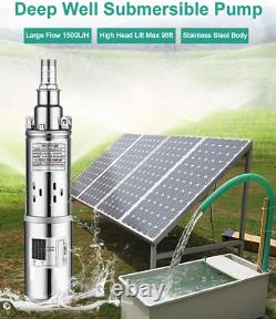 Solar Photovaltaic Powered Water Pump Farm Submersible Pond Bore Hole Deep Well