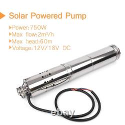 Solar Powered Water Pump Submersible Deep Well Stainless Industry Tool Kit