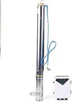 Solar Water Pump, Deep Well Submersible Pump Solar Water Pump Kit with MPPT Cont