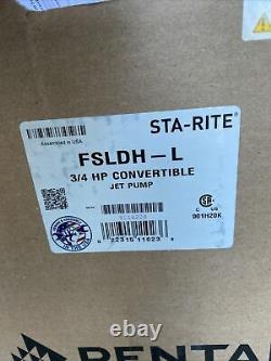 Sta-Rite Industries 3/4Hp Convertible Deep Well Jet Pump FSLDH-L NEW IN BOX