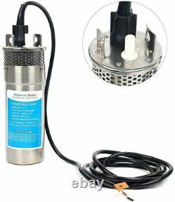 Stainless Alternative Energy Solar Battery 12V 10A 3.2GPM, Deep Well Water Pump