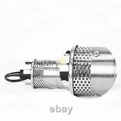 Stainless Shell Submersible 3.2GPM 4 Deep Well Water DC Pump /Solar Battery 24V