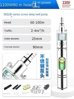 Stainless Steel Screw Submersible Deep Well Domestic Water Pump High Head Pumps