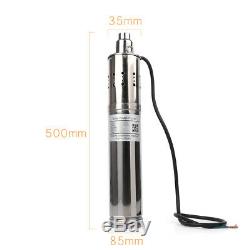 Submersible Brushless Solar Water Pump 3m³/H 120M Head max Deep Well Pump Kit