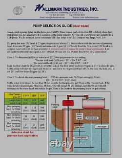 Submersible Deep Well Pump, 3.8 2HP/230V, 35GPM/400', withcontl box Hallmark Indu