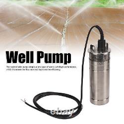 Submersible Deep Well Pump Solar Water Pump 1/2in 120W DC12V 10A