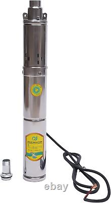 Submersible Deep Well Pump Solar Water Pump DC 24V 370W Stainless New