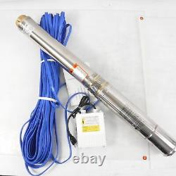 Submersible Deep Well Water Pump 4SDM6/12 110V 1.5HP with Control Box. 5HP