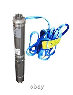 Submersible Pump, 3.5 Deep Well, 1 HP 115V, 33 GPM, 207' Hallmark Industries