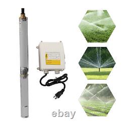 Submersible Pump Deep Well Water Pump Stainless Steel+Control Box 0.75HP 16GPM