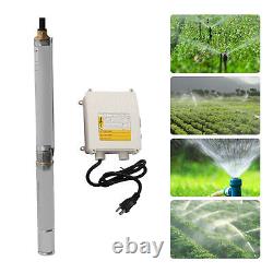 Submersible Pump Deep Well Water Pump Stainless Steel+Control Box 0.75HP 16GPM