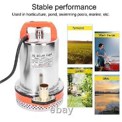 Submersible Pump Solar High Head Wire Motor Deep Well Water Pump Tool DC24V CX4