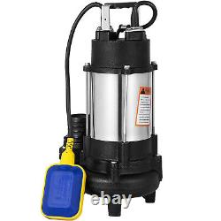Submersible Sewage Pump VD-750F 1 HP 6340 GPH Heavy Duty Deep Well Water Pump