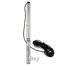 Submersible Well Pump 630FT 42GPM 230V 3HP Deep Stainless Steel Water NEW