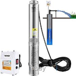 VEVOR Deep Well Submersible Pump, 2HP 230V/60Hz, 37GPM 427 ft Head, with 33 ft C