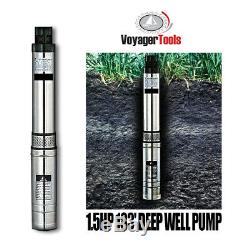 Voyager Tools Deep Well Pump 1.5HP Water Supply