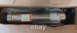 WASSERMANN 4 Deep Well Effluent/Cistern Bottom Suction Pump 33FT Cable 1/2 HP