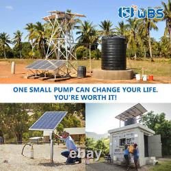 WBS Hybrid 3 Deep Well 1HP Solar Water Pump S/S Impeller 311Ft Submersible 750W