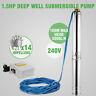 Water Pump 220v 1100w 102mm Submersible Bore 1.5 Hp Deep Well 220v 260ft 40gpm