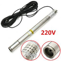 Water Pump 220V 370W 50mm Submersible Bore 0.5 HP Deep Well 220V 180ft