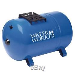 Water Worker Well Tank 20 Gal Horizontal Pressurized Steel Shell Thick Diaphragm