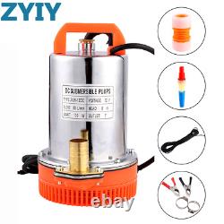 ZYIY 12V Solar Submersible Pump Submersible Water Pump DC Pump for Home Pool