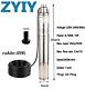 Zyiy 3 Inch 750 W Screw Pump Submersible Water Pump Deep Well Pump For Home Pool