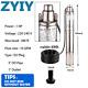 Zyiy 3 Inch Screw Pump Submersible Deep Well Water Pump For Home Pool 1 Hp 750w