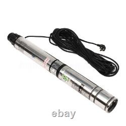 0.5hp 370w 40m 2m3/h Pompe À Eau Pour Puits Profond Irrigation Acier Inoxydable