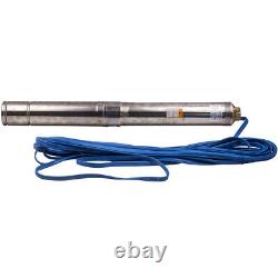 1.5hp 1.1kw Forage Deep Well Water Submersible Pump 50hz 220-240v 20m Câble