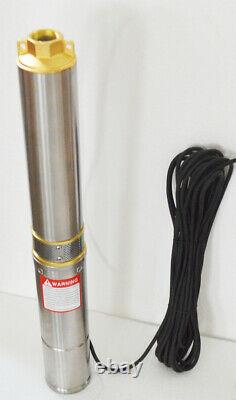 110v Submersible Deep Well Water Pump 1 Inch Outlet 128ft Livraison