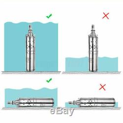 12v 25m Lift Débit Max 3m³ / H Submersible Pompe À Eau D'énergie Solaire Pompe Pour Puits Profond