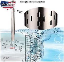 2 Pompes à eau de puits profondes submersibles à vis en acier inoxydable 220V/60Hz 5