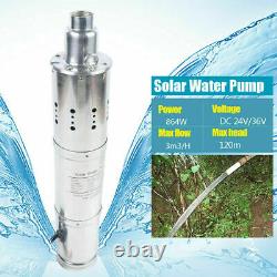 24v 864w 120m 3m3/h Pompe À Eau Solaire Pompe À Eau Profonde Submersible