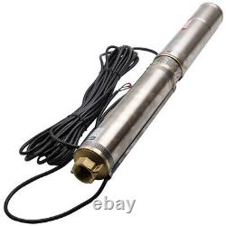 4 0.75hp Forage Deep Well Submersible Water Pump 4000l/h Long Life + Cable