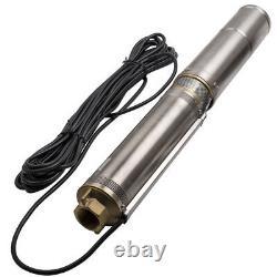 4 370w Borehole Deep Well Submersible Water Pump Long Live 8 Impellers Nouveau