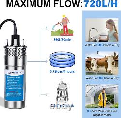 4 Acier inoxydable, Max Lift 230FT Pompe à eau de puits profond/Énergie alternative Solaire