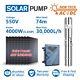 4 Pompe à Eau Solaire Pour Puits Profond Ac/dc 4kw 5.5hp Submersible 3-phase 380v 30m3