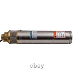 9 Barres Durable 4inch 2600l/h Forage Deep Well Submersible Water Pump 20m Câble