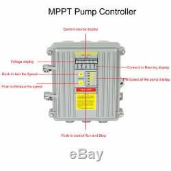 DC 36v Deep Water Puits Submersible Pompe 1 / 2hp 3 Pouces Inoxydable Solaire Pompe À Vis