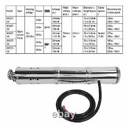 DC Pompe À Eau Solaire De Puits Profond 12v Submersible Mppt Controller Kit Bore