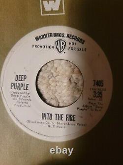 Deep Purple Into The Fire Rare Promo 45 RPM 1970 Smoke On The Water Woman Tokyo