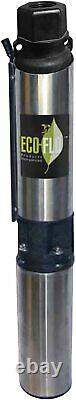 Eco-flo Products Efsub7-123 Submersible Deep Water Well Pump, 3 Fil, 230v