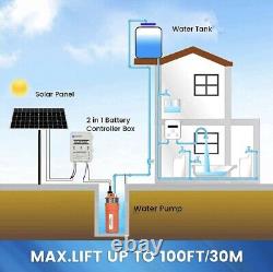 Kit de batterie de pompe à eau immergée dans un puits profond pour panneau solaire dans une ferme/ranch/élevage