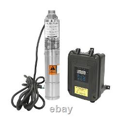 Kit de pompe submersible solaire pour puits profonds DC 24V 210W avec contrôleur MPPT